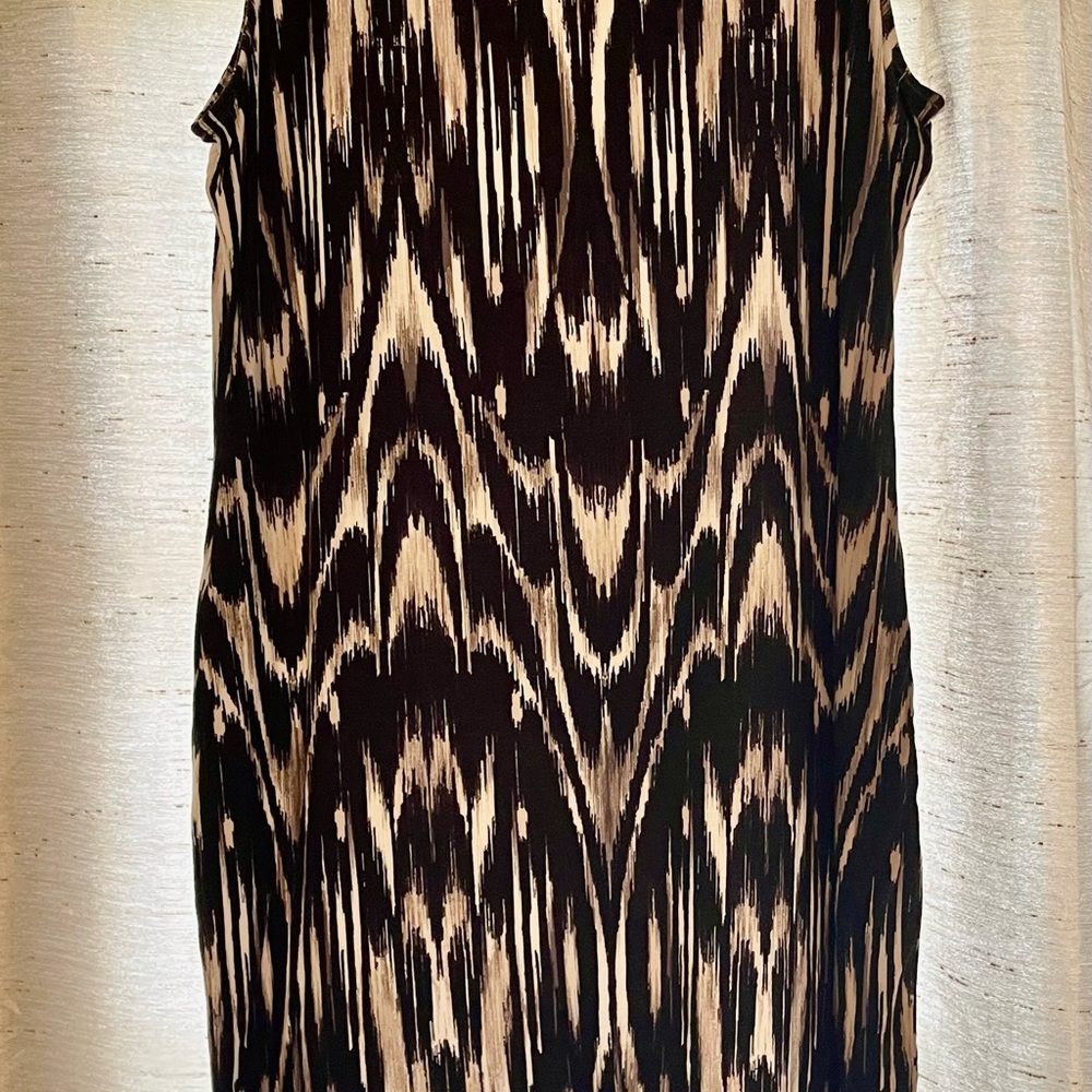 Apt. 9 Black and Cream Patterned Dress